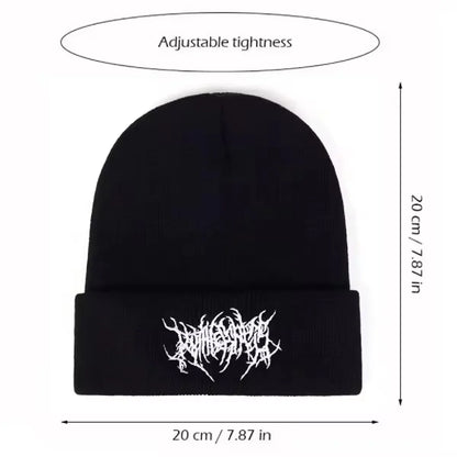 Warm Women Men Winter Beanies Hats Gothic Street Punk Knitted Bonnet Caps