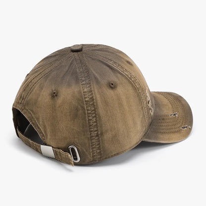 New Style Plain Washed Soft-Top Men's Large Head