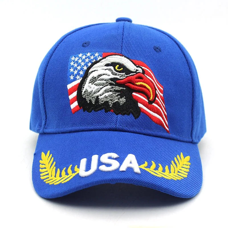 Unisex Baseball Cap 3D USA Eagle Embroidery Cap Men And Women