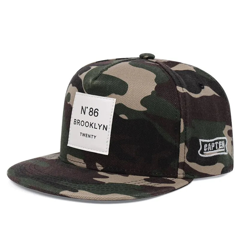 New Fashion N86 BROOKLYN Patch Snapback Hat Adjustable Cotton Tide Hip Hop Outdoor Sport Baseball Cap