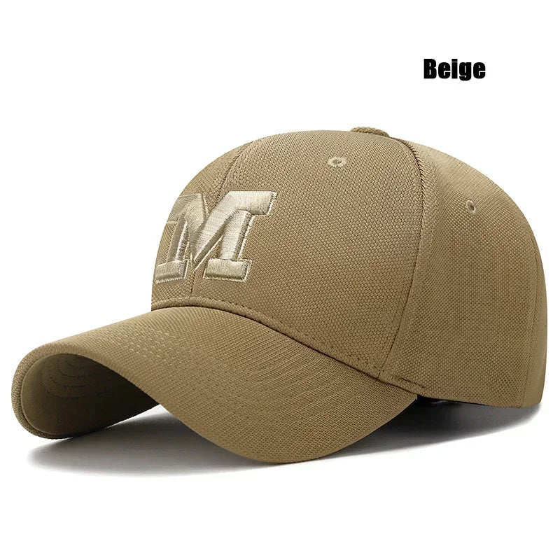 Fashion Men Women M Letter Three-Dimensional Embroidery Baseball Cap