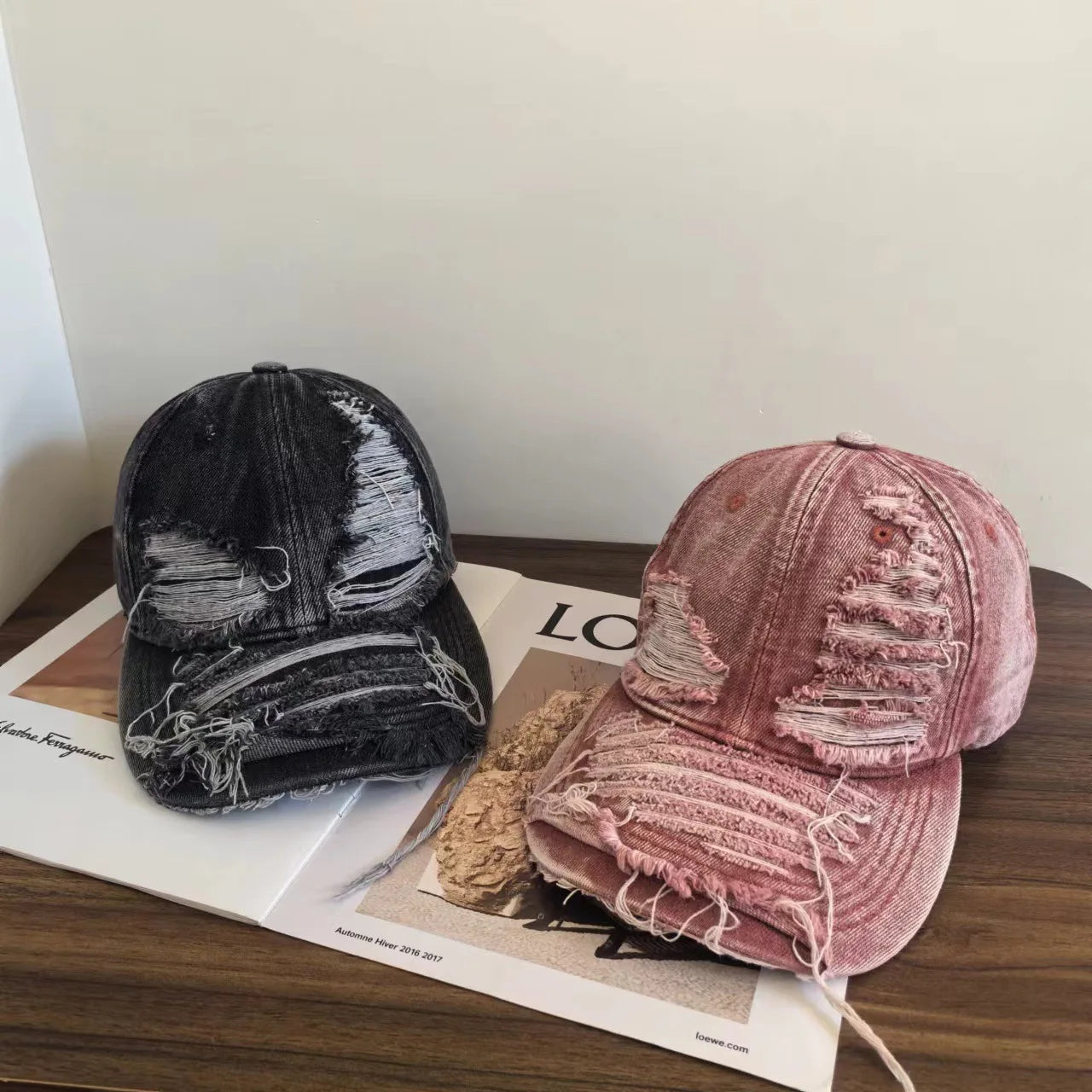Distressed Baseball Cap For Men And Women