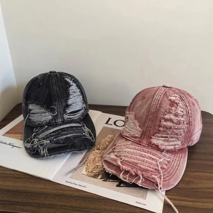 Distressed Baseball Cap For Men And Women
