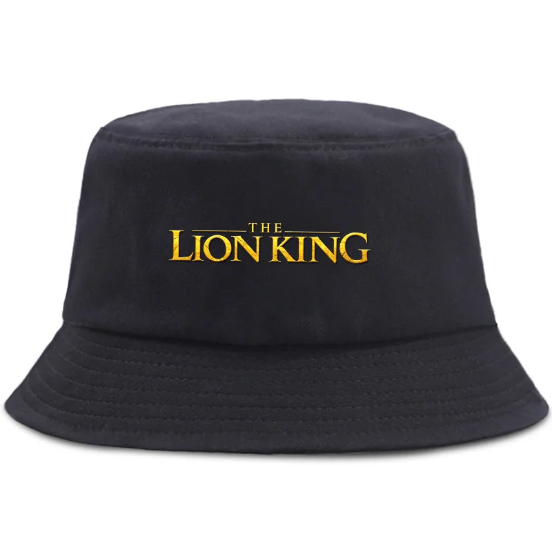 Anime The Lion King Printed Fisherman Hat Cute Cartoon Bucket Hats Autumn Summer