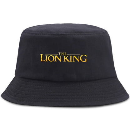 Anime The Lion King Printed Fisherman Hat Cute Cartoon Bucket Hats Autumn Summer