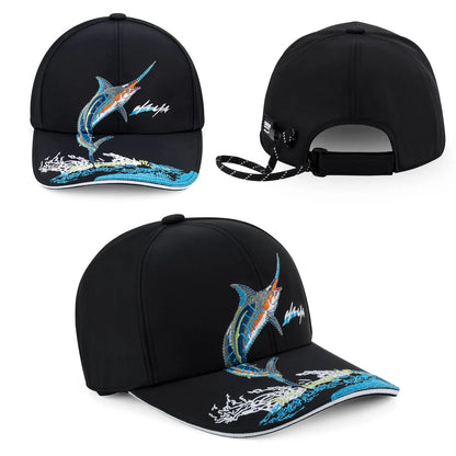 Unisex Baseball Hat Embroidery Fishing Caps Outdoor Breathable