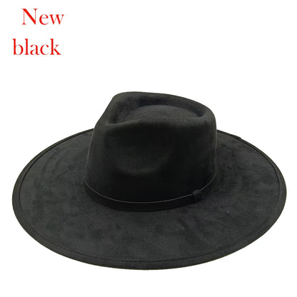 Suede Fedora Painting Felt Hats For Men And Women