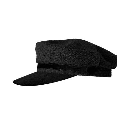 Women Wool Flat Navy Hat, Autumn Winter Small Brim Vintage Beret Painter Cap