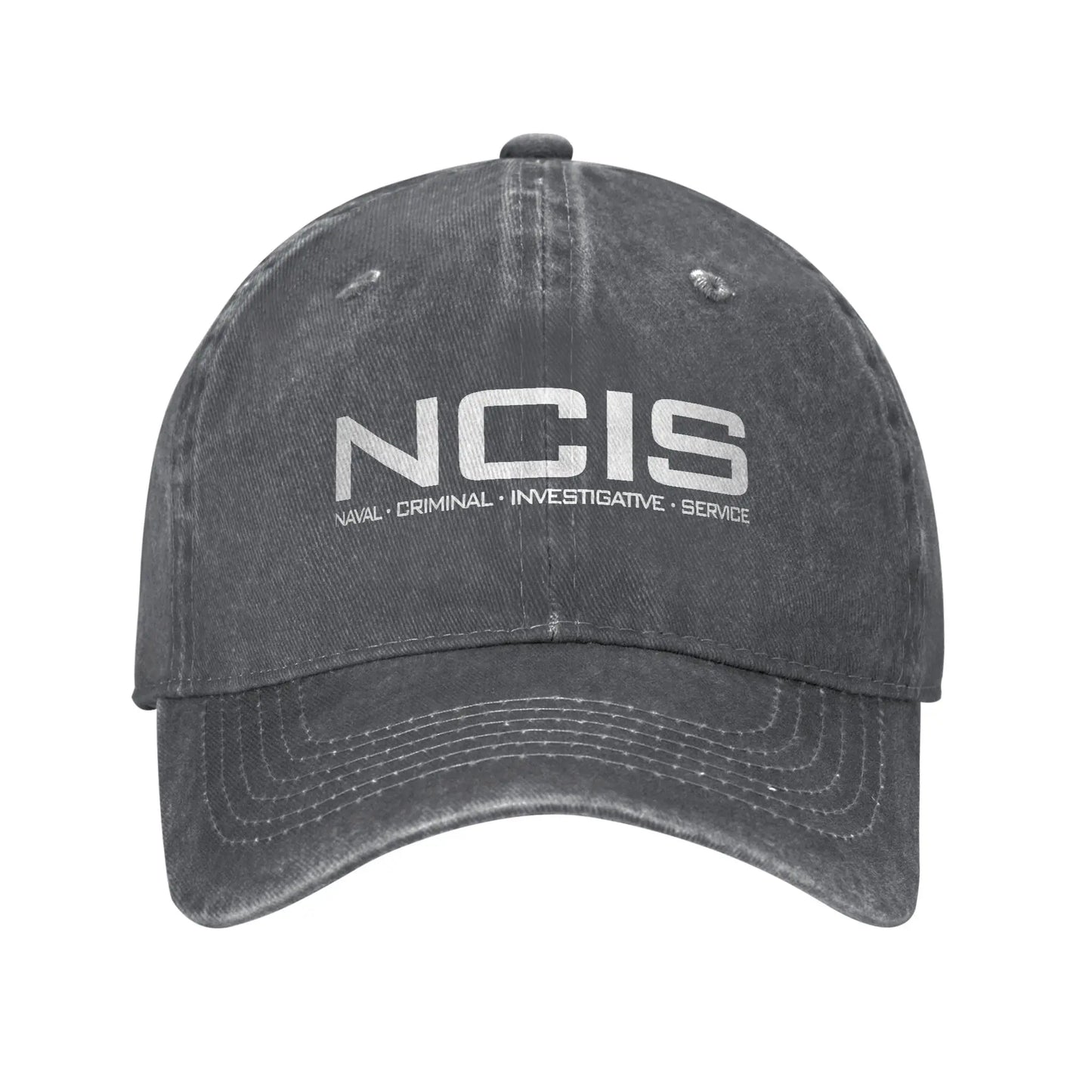 NCIS Naval Criminal Investigative Service Baseball Cap Retro Distressed Washed
