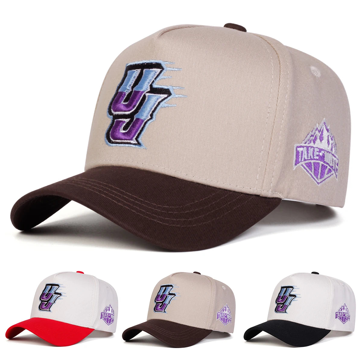 Unisex Take Note Letter Embroidery Baseball Caps Spring and Autumn