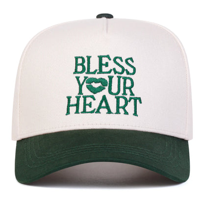 Unisex Bless Your Heart Letter Embroidery Baseball Caps Spring and Autumn