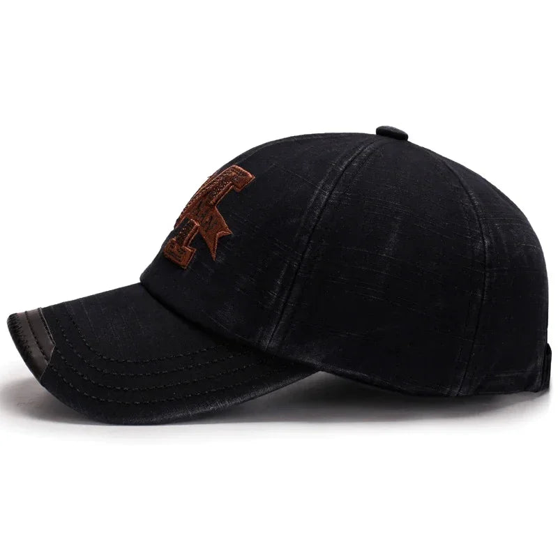Spring and Autumn Washed Hats Mens Casual Old Baseball Caps
