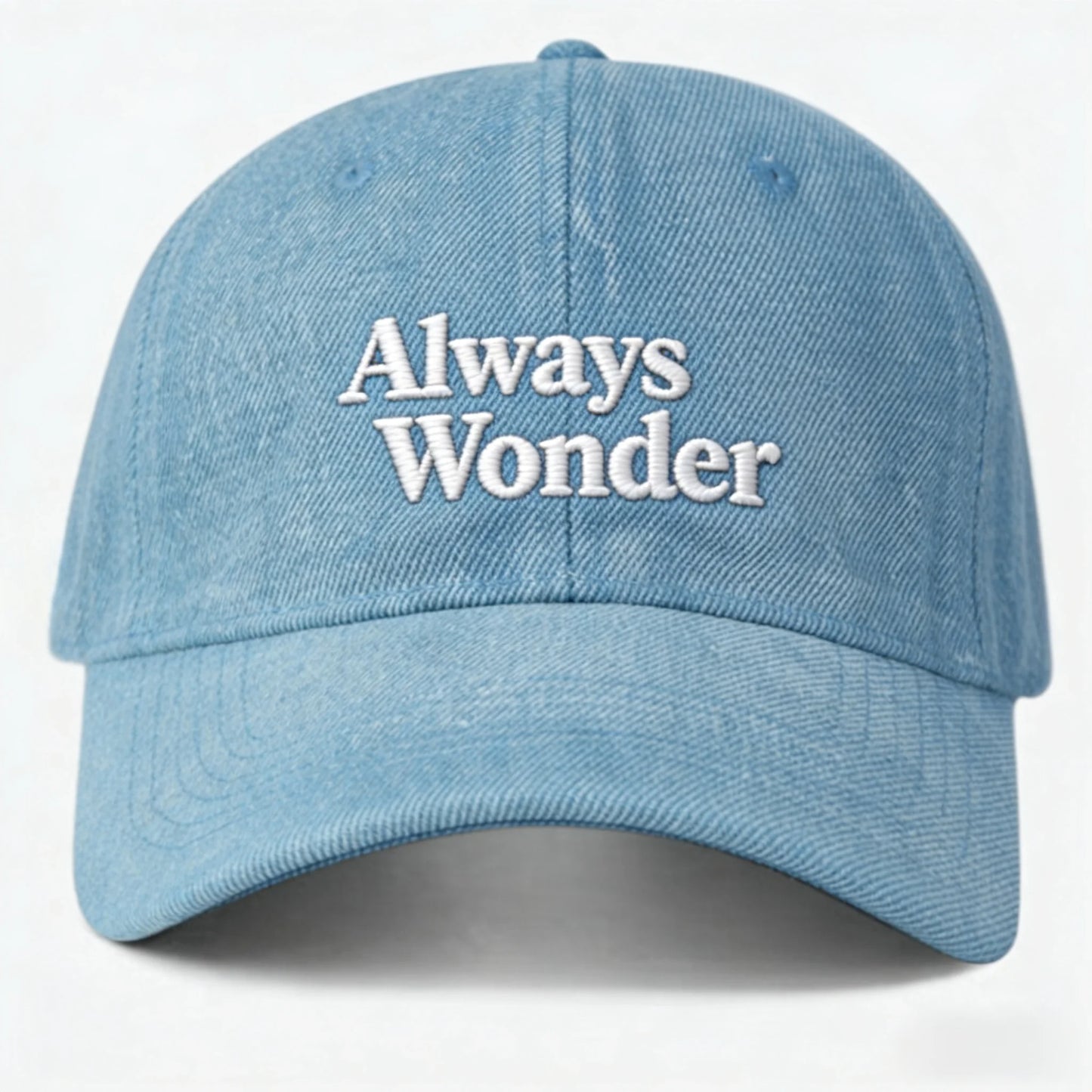 Letter Denim Fabric Baseball Cap