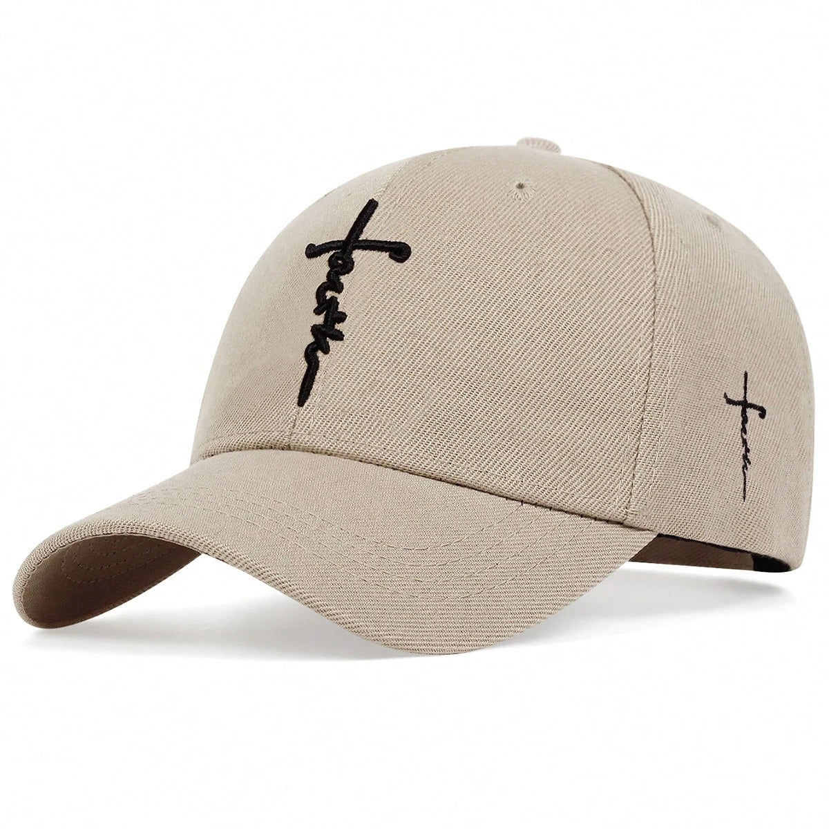 Unisex Letter Cross Embroidery Baseball Caps Spring and Autumn