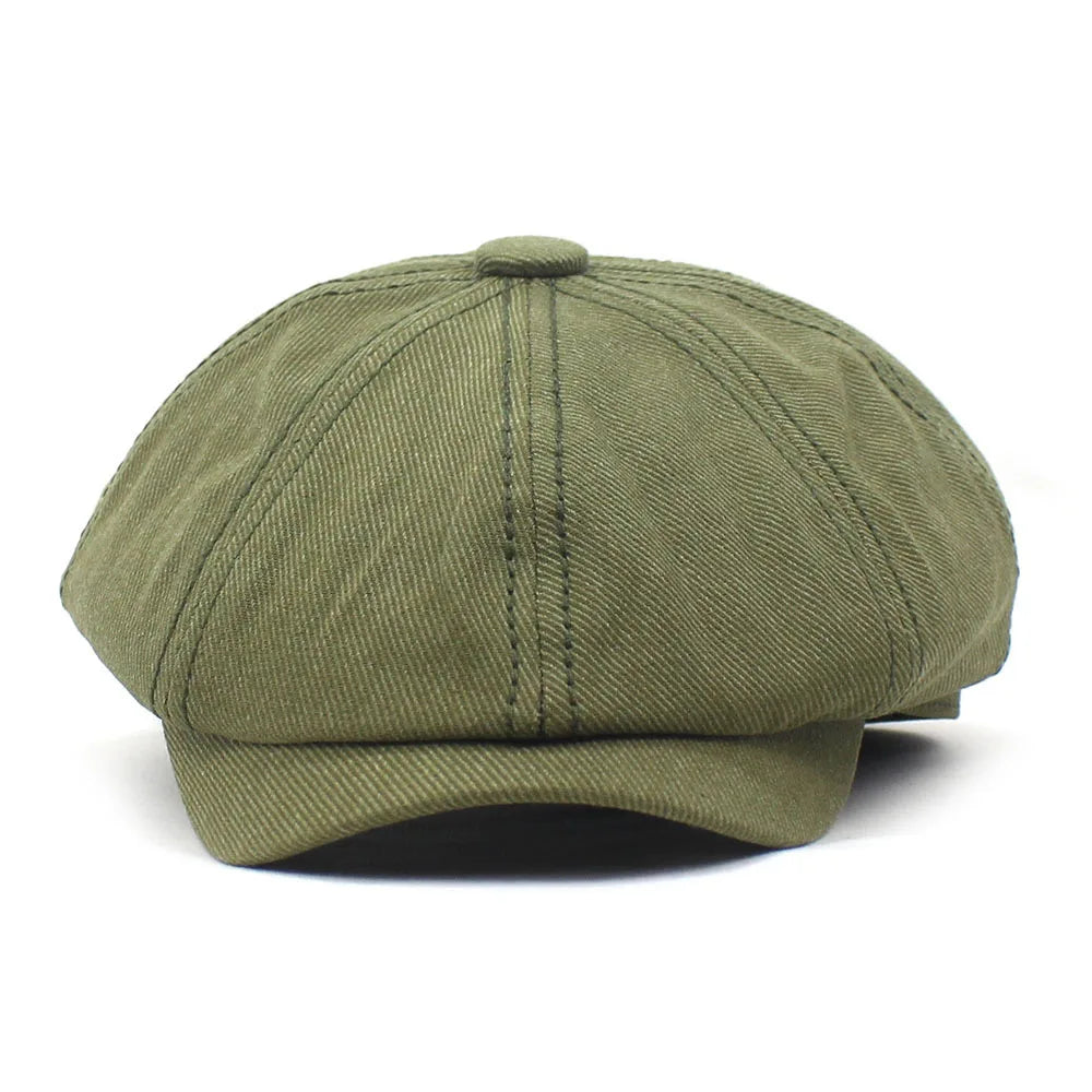 Cotton Casual Newsboys Hat For Men Women