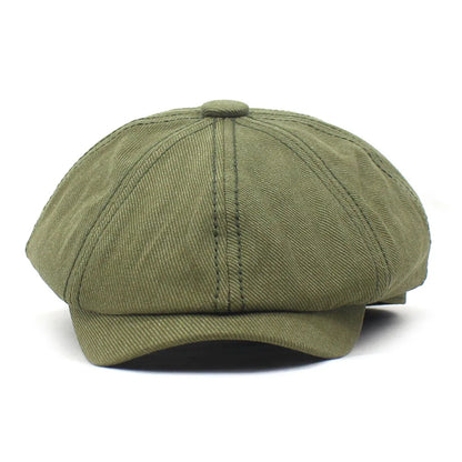 Cotton Casual Newsboys Hat For Men Women