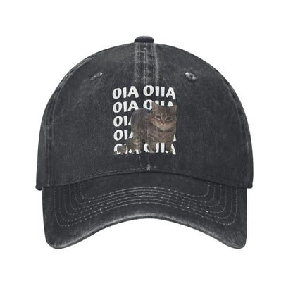 Spinning Cat Meme Men Women Baseball Caps
