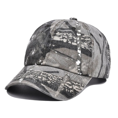 Unisex Hiking Camouflage Tactics Baseball Cap Leaves Jungle Hat Unstructured Panel Soft Top Sun Baseball Cap