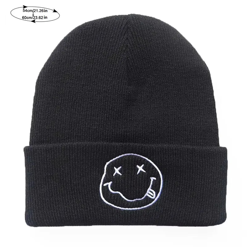 Winter Women Men's Caps Embroidered Knitted Hat Cycling Caps Warm Knitted Hats