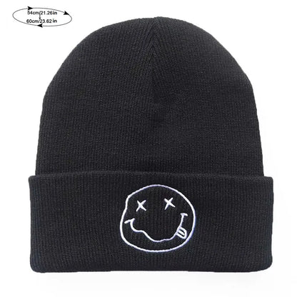 Winter Women Men's Caps Embroidered Knitted Hat Cycling Caps Warm Knitted Hats