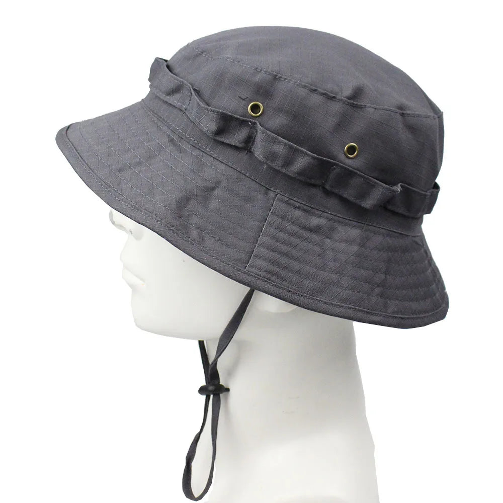 Unisex Camouflage Bucket Hat Summer Sunshade Boonie Hat