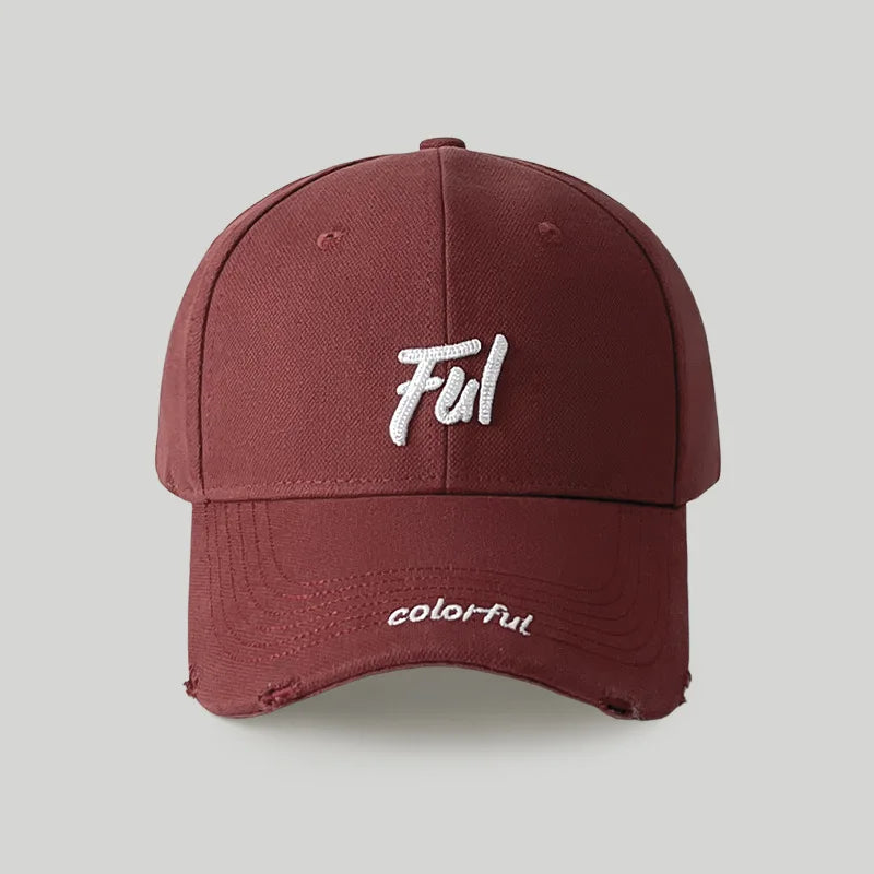 Women's Casual Versatile Broken Hole Hardtop Baseball Cap Men's