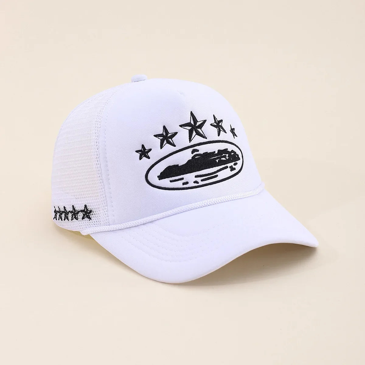 Unisex Men Women Cap Pentagram Embroidery Baseball Net Caps