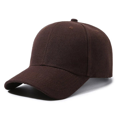 Adjustable Polyester Baseball Cap Unisex Solid Color Dad Hat