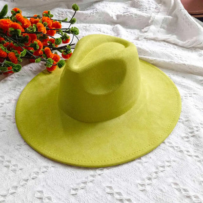 Vegan Suede Fedora Rancher Hats Blank Hats