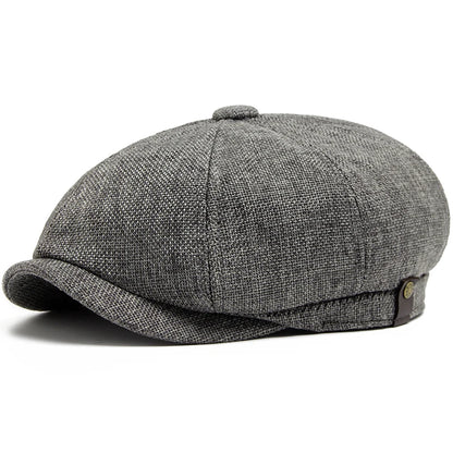 New Vintage Newsboy Caps Summer Linen Beret Men Women