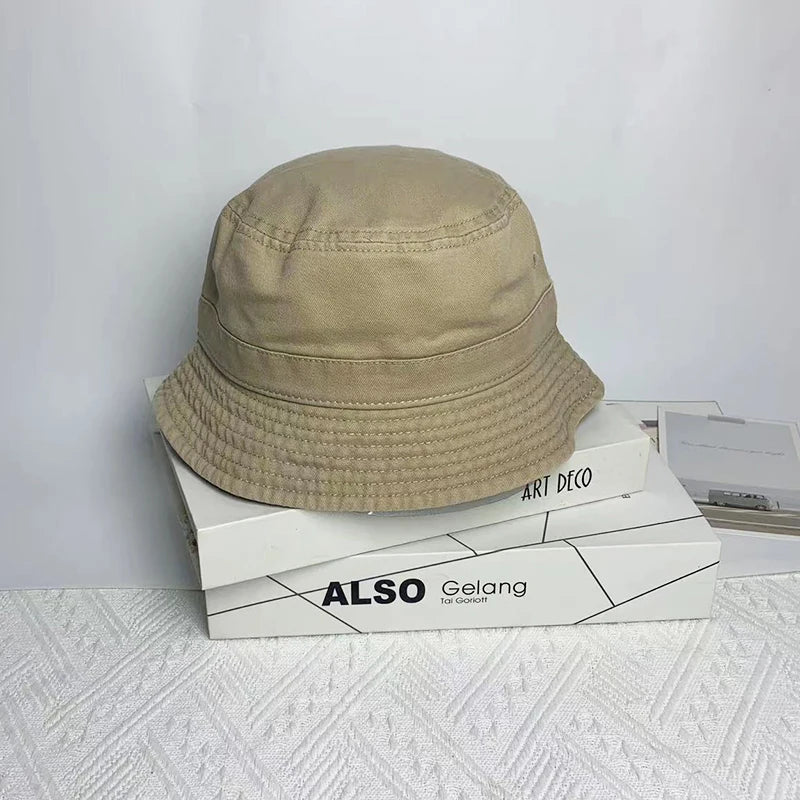 Japanese Style Cotton Simple Bucket Hat