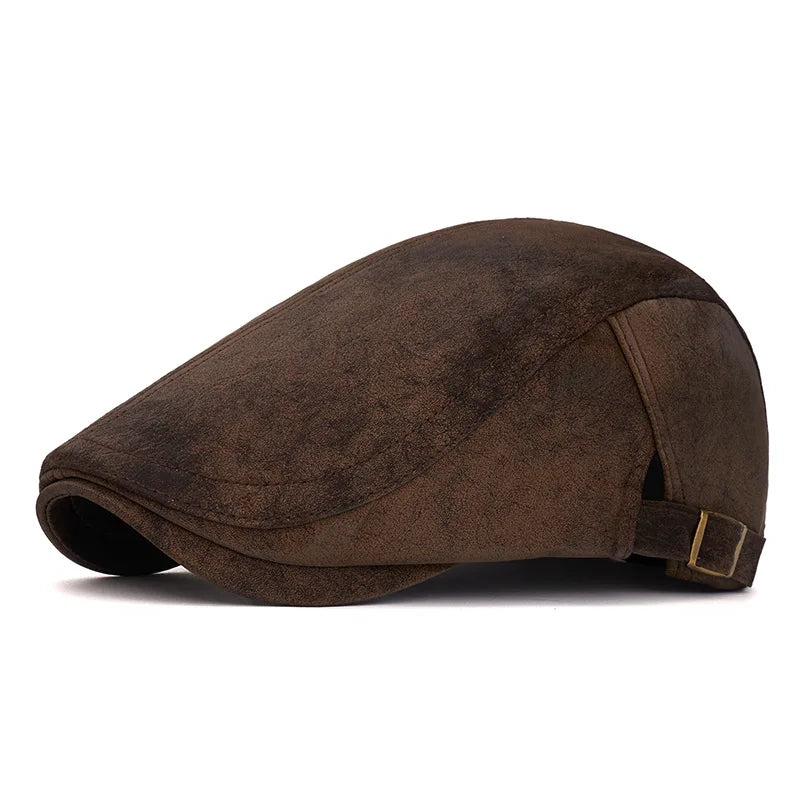 Autumn/Winter Beret Men's Vintage Forward-Facing Cap