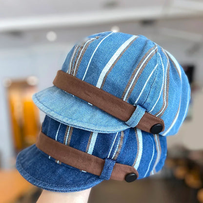 Baby Hat Denim Spring Autumn Fashion Korean Style Flat Cap