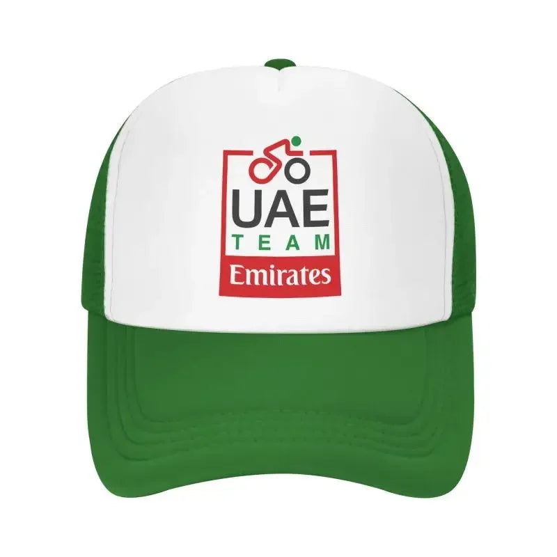 UAE Road Vehicle Print Mesh Baseball Cap Summer