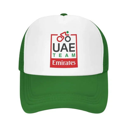 UAE Road Vehicle Print Mesh Baseball Cap Summer