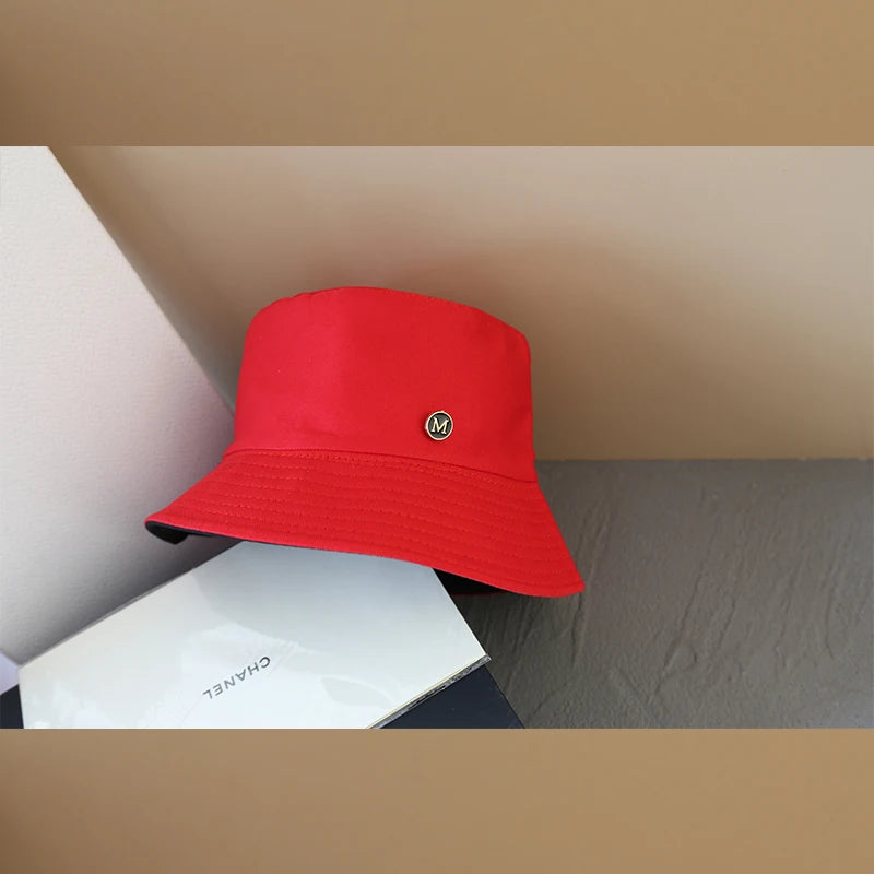 Solid Color Summer New Fisherman Hat Versatile Women Basin Hat