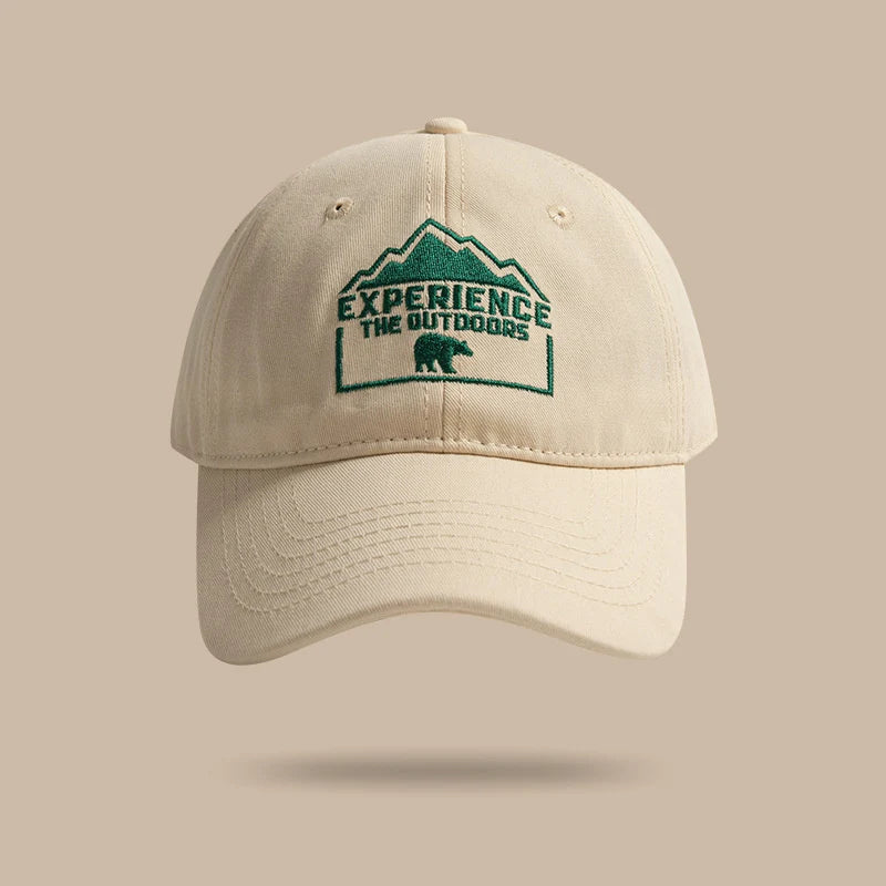 Unisex Polar Bear Letter Embroidery Snapback Baseball Cap Spring And Autumn
