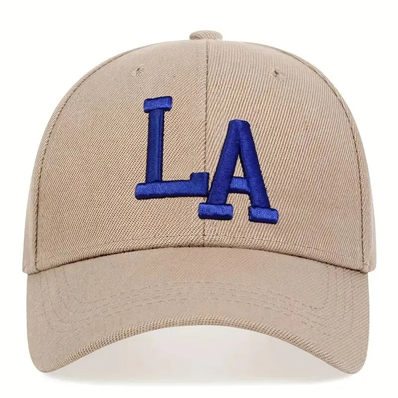 Unisex LA Letter Embroidery Snapback Baseball Caps Spring And Autumn Outdoor