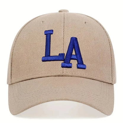 Unisex LA Letter Embroidery Snapback Baseball Caps Spring And Autumn Outdoor