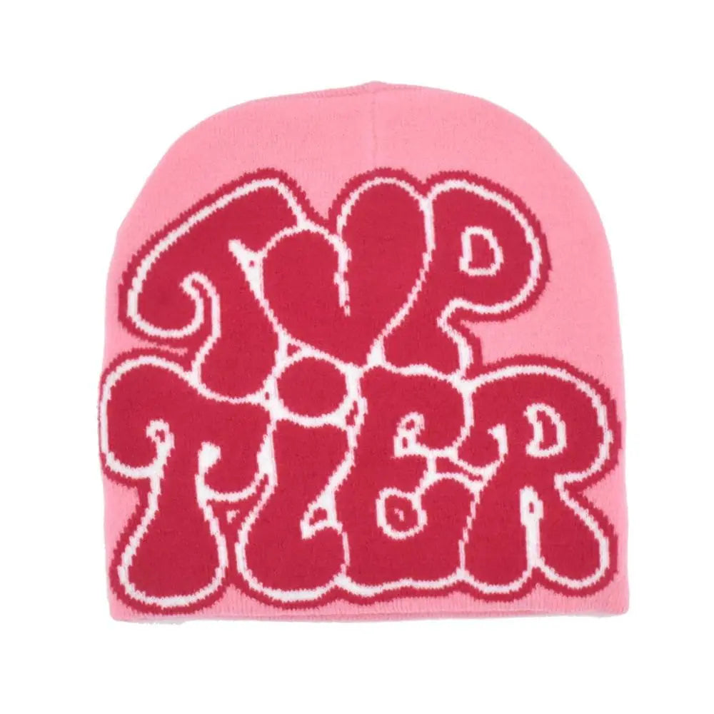 Gift Wool Acrylic Knitting Cap Hat Letter Printing Y2k Hip Hop Cap
