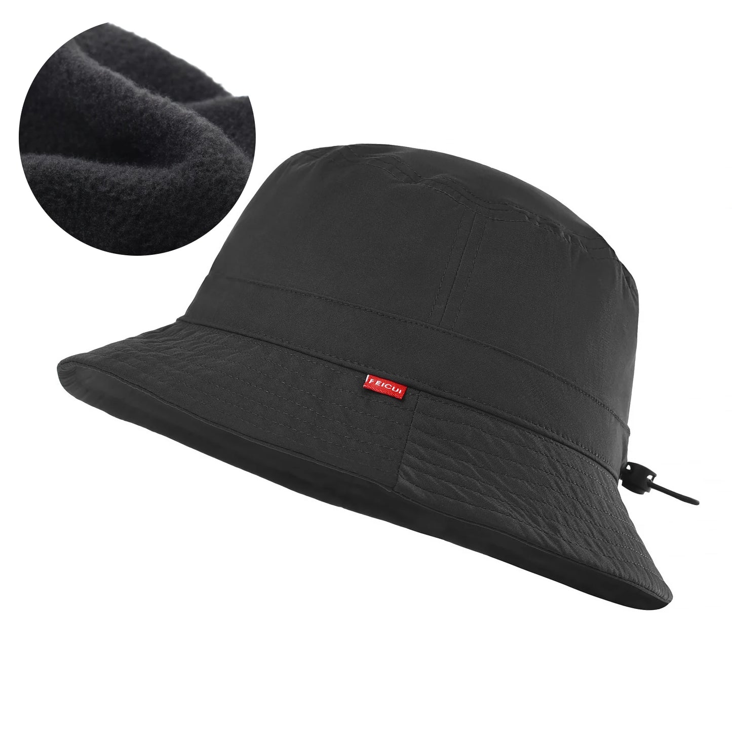 Unisex Thickened Bucket Sun Hat Lightweight Outdoor Beach Vacation Getaway Headwear