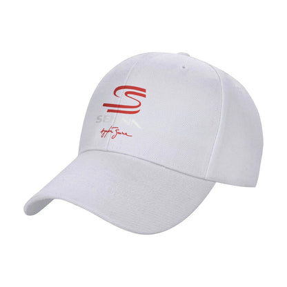 Ayrton Senna Signature Cap Men Women Racing Car Hats