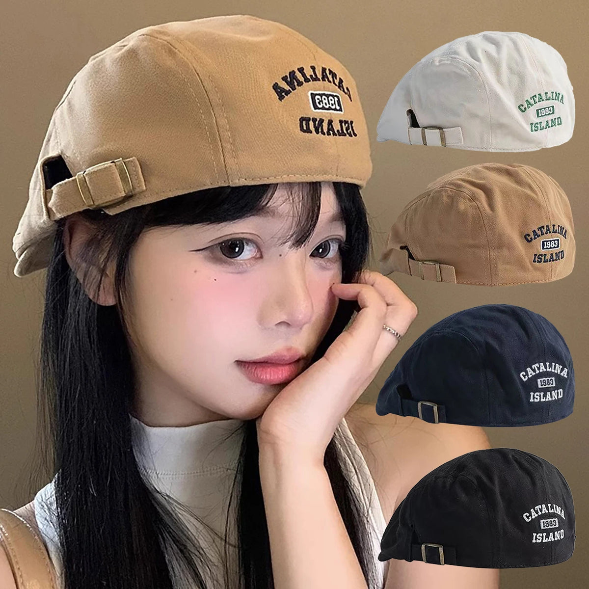 Fashion Letter Forward Hat For Women Sunshade Duck Tongue Hats