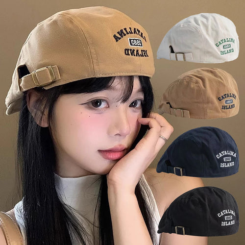 Fashion Letter Forward Hat For Women Sunshade Duck Tongue Hats