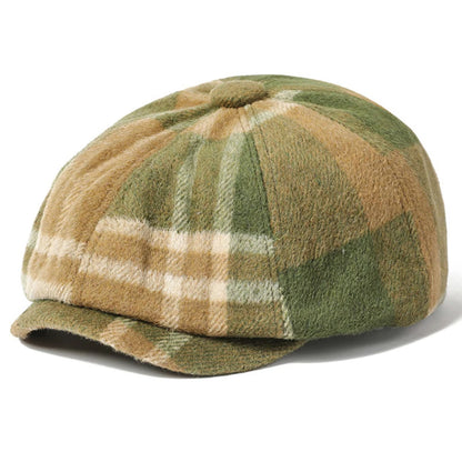 Men Women Retro Artist Painter Plaid Beret Hat