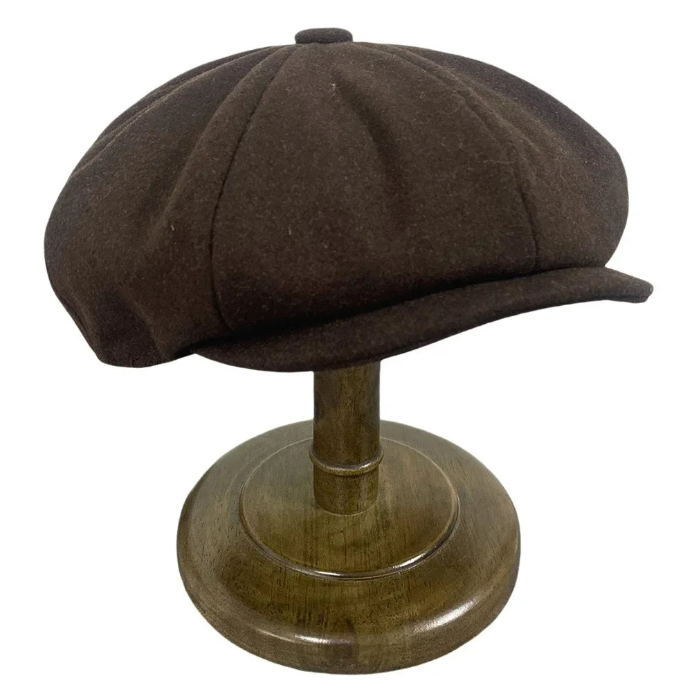 Vintage Newsboy Caps Retro Octagonal Hat