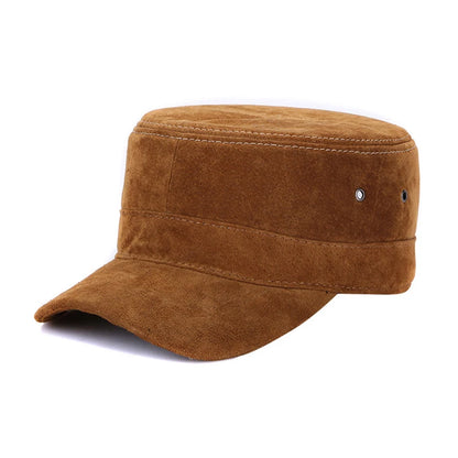 2026 Unisex Real Sheepskin Leather Caps Casual Real Natural Sheep Skin Leather