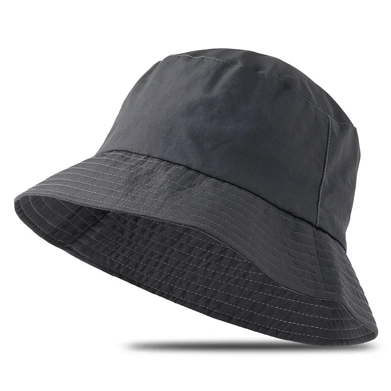 Sun Hat Men Women's Sunscreen Mountaineering Big Head Circumference Summer Bucket Hat