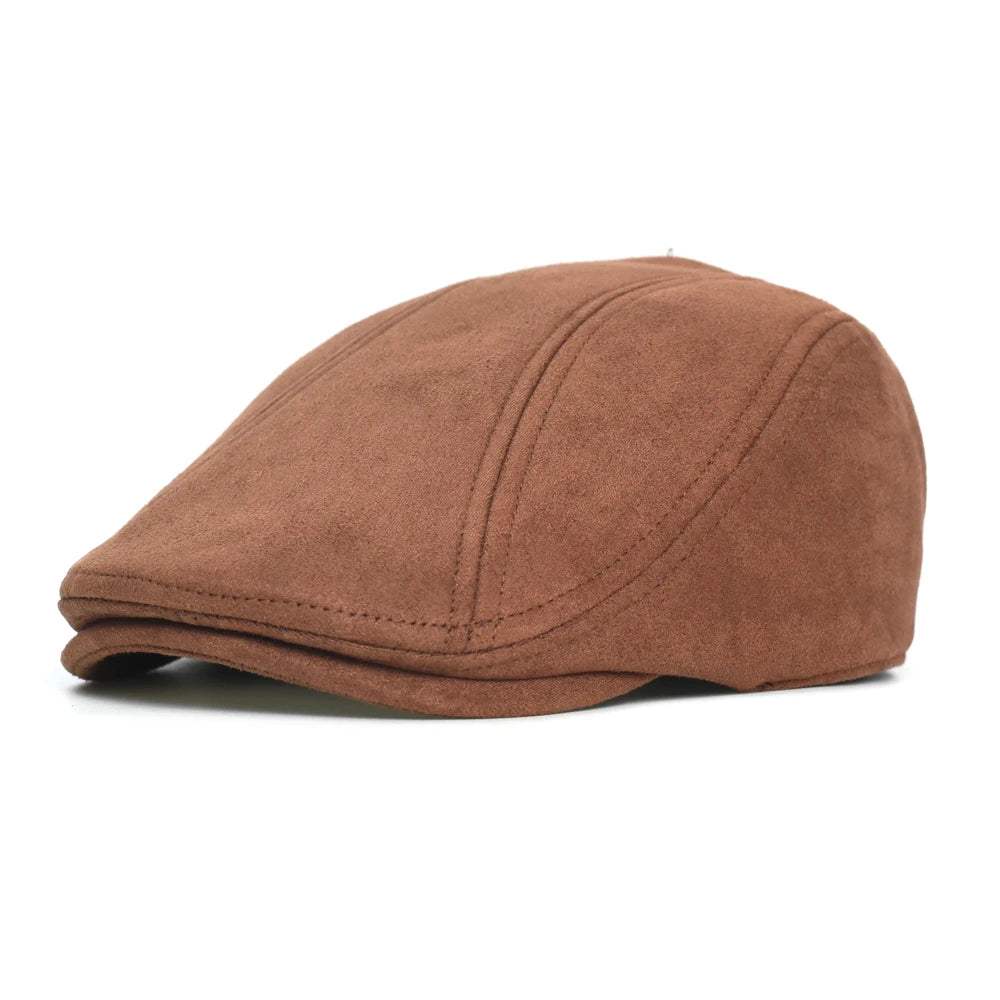 Winter Autumn Vintage Newsboy Cap Hat Men Women Casual Beret Solid Cap