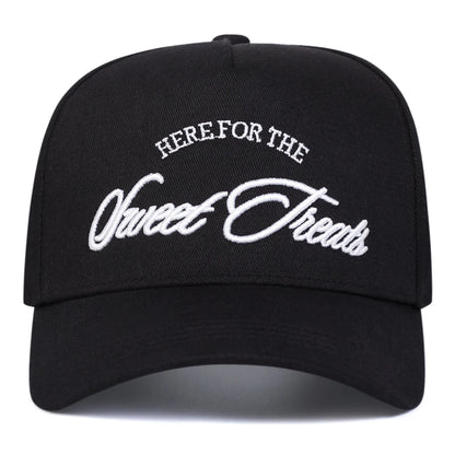 Unisex Sweet Treats Letter Embroidery Baseball Caps Spring and Autumn